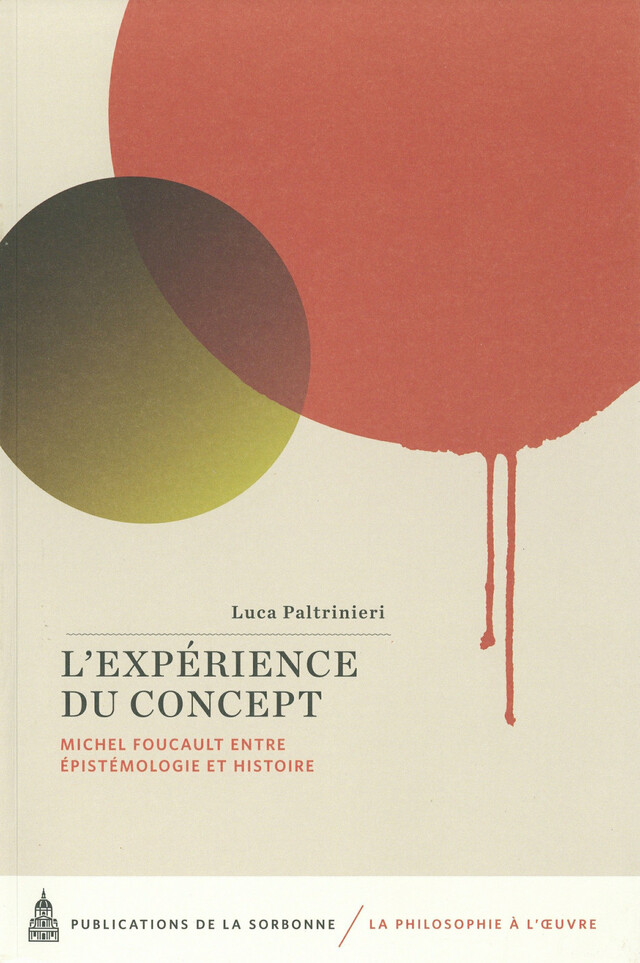 L’expérience du concept - Luca Paltrinieri - Éditions de la Sorbonne