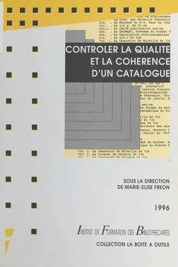 Contrôler la qualité et la cohérence d'un catalogue