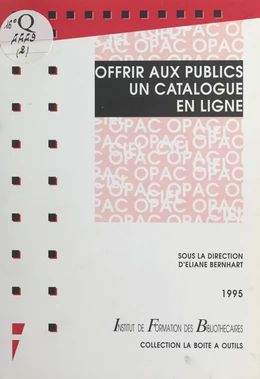 Offrir aux publics un catalogue en ligne