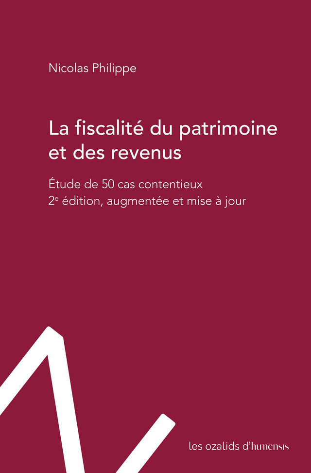 La fiscalité du patrimoine et des revenus - Nicolas Philippe - Presses Universitaires de France