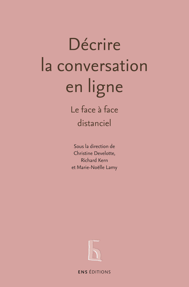 Décrire la conversation en ligne -  - ENS Éditions