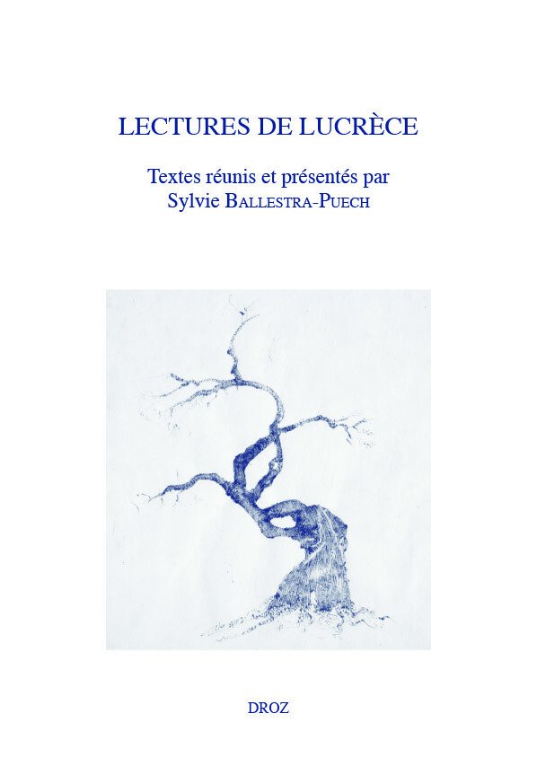 Lectures de Lucrèce -  - Librairie Droz
