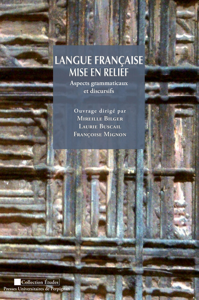 Langue française mise en relief -  - Presses universitaires de Perpignan