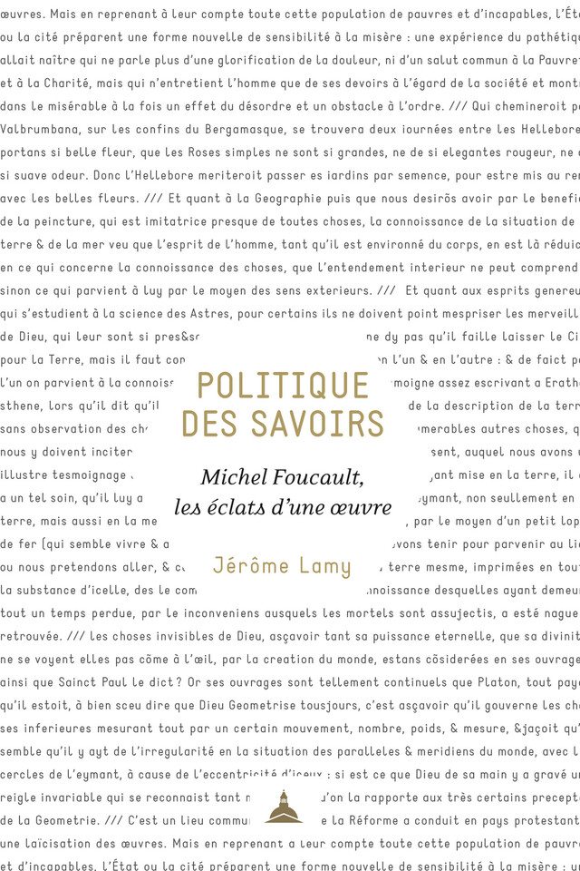 Politique des savoirs - Jérôme Lamy - Éditions de la Sorbonne