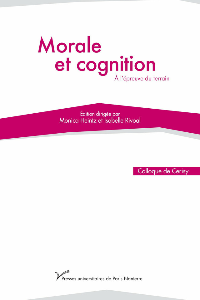 Morale et cognition -  - Presses universitaires de Paris Nanterre