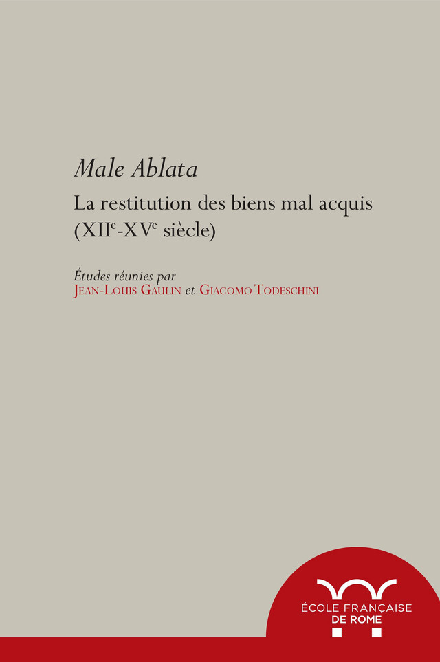 Male ablata -  - Publications de l’École française de Rome