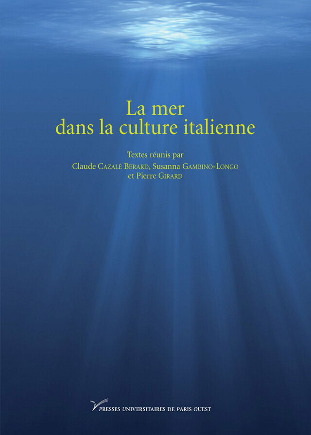 La mer dans la culture italienne -  - Presses universitaires de Paris Nanterre