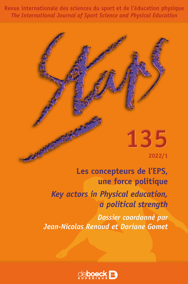 Staps n° 135 -  Collectif - Revues De Boeck Supérieur