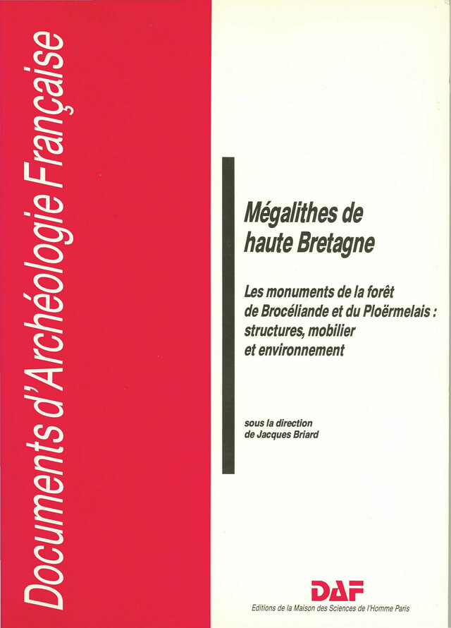 Mégalithes de haute Bretagne -  - Éditions de la Maison des sciences de l’homme