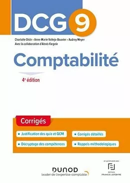 DCG 9 Comptabilité - Corrigés 2022/2023