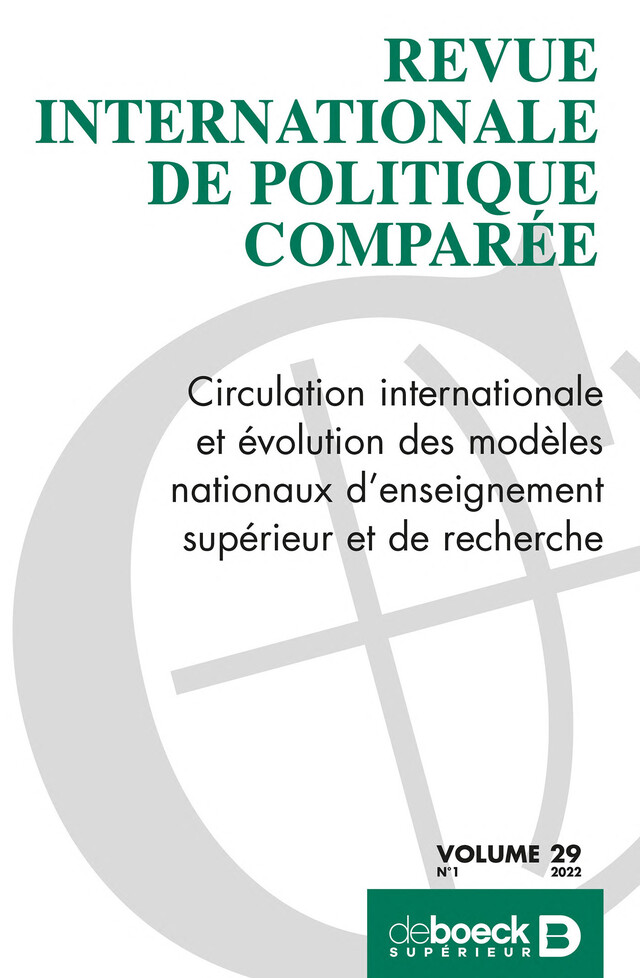Revue internationale de politique comparée n° 291 -  Collectif - Revues De Boeck Supérieur