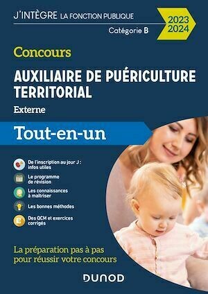 Concours Auxiliaire de puériculture territorial 2023-2024 - Collectif Collectif - Dunod