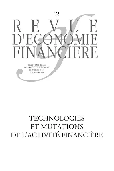 Technologies et mutations de l'activité financière -  - Association Europe-Finances-Régulations (AEFR)
