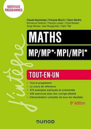 Maths Tout-en-un MP/MP*-MPI/MPI* - 6e éd. - Collectif Collectif - Dunod