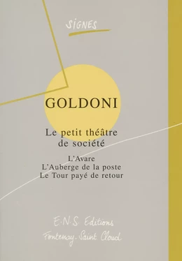 Goldoni. Le petit théâtre de société