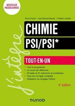 Chimie Tout-en-un PSI/PSI* - 4e éd.