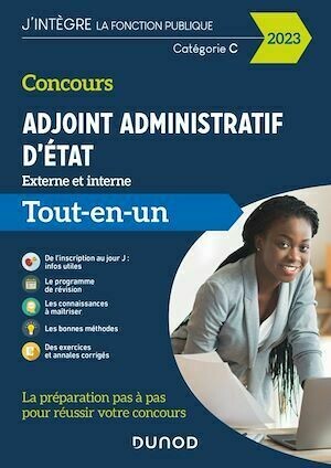 Concours Adjoint administratif d'Etat - 2023- Externe et interne - Tout-en-un - Collectif Collectif - Dunod