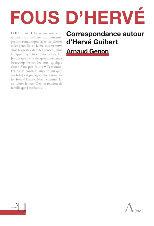 Fous d’Hervé - Arnaud Genon - Presses universitaires de Lyon