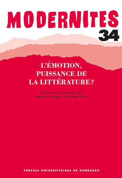 Nouveau livre - Alexandre GEFEN, Emmanuel Bouju - Presses universitaires de Bordeaux