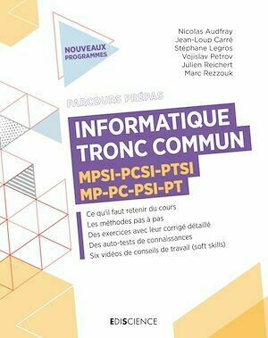 Informatique - Tronc commun MPSI-PCSI-PTSI-MP-PC-PSI-PT - Collectif Collectif - Ediscience
