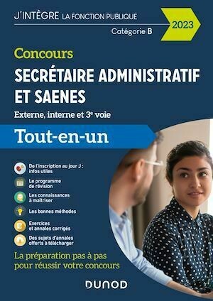 Concours Secrétaire administratif et SAENES - 2023 - Collectif Collectif - Dunod