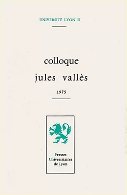 Colloque Jules Vallès