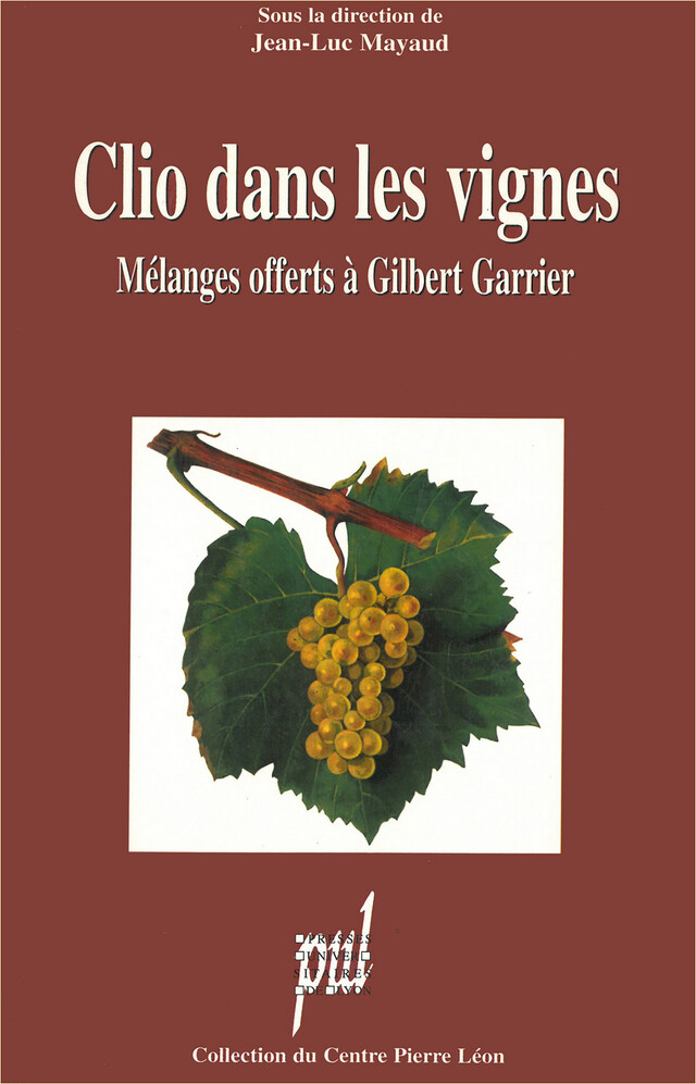 Clio dans les vignes -  - Presses universitaires de Lyon