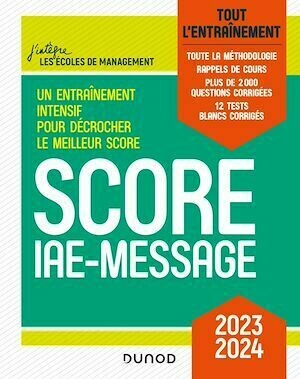 Score IAE-Message - 2022-2023 - Marie-Virginie Speller, Sophie Gallix - Dunod