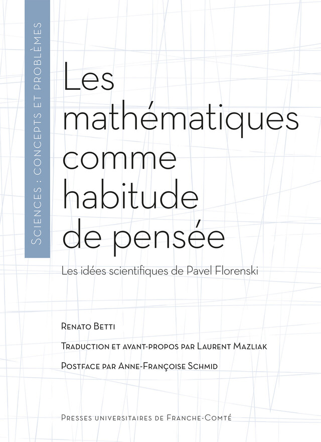 Les mathématiques comme habitude de pensée - Renato Betti - Presses universitaires de Franche-Comté
