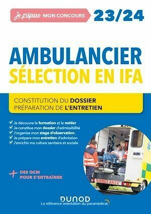 Concours Ambulancier 2023/2024 - Corinne Pelletier, Céline Vassas - Dunod