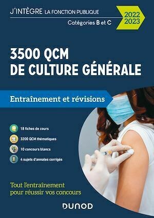 3500 QCM d'actualité et de culture générale - 2022-2023 - Malika Abdoun - Dunod