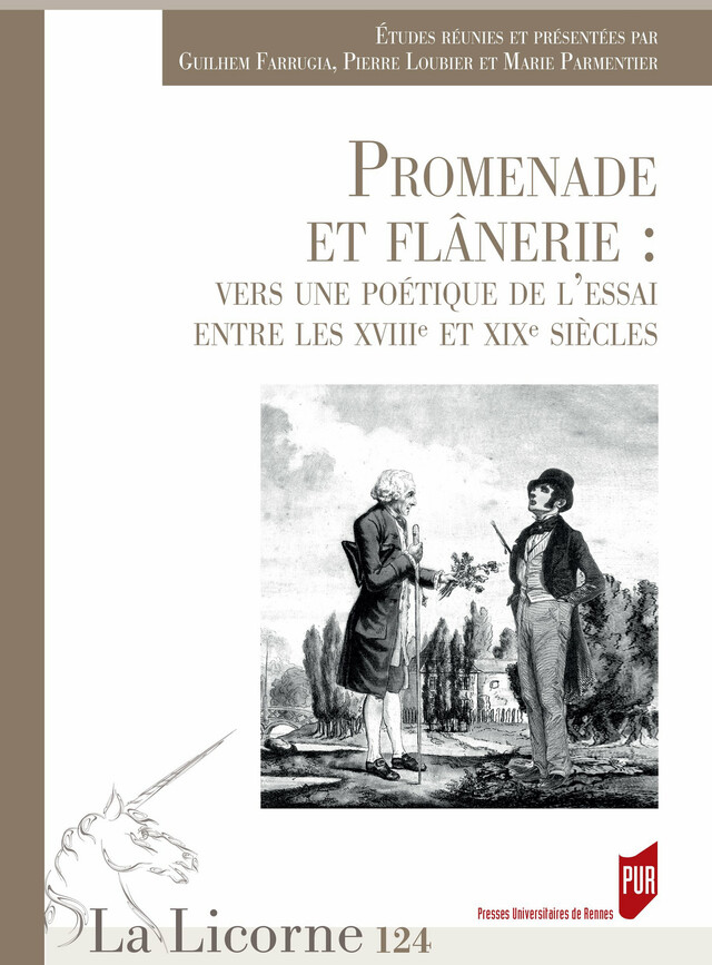 Promenade et flânerie : vers une poétique de l’essai entre XVIIIe et XIXe siècle -  - Presses universitaires de Rennes