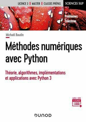 Méthodes numériques avec Python - Michaël Baudin - Dunod