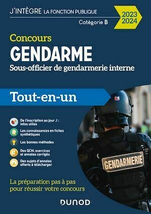 Concours Sous-officier de gendarmerie interne - 2023-2024 - Benoît Priet, Corinne Pelletier, Thibault Couarc'h, Jean Marc Groga - Dunod