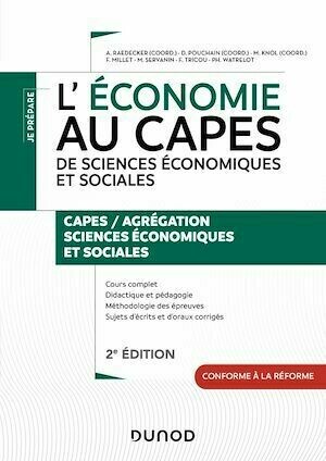L'économie au CAPES de Sciences économiques et sociales - 2e éd. -  Collectif - Dunod