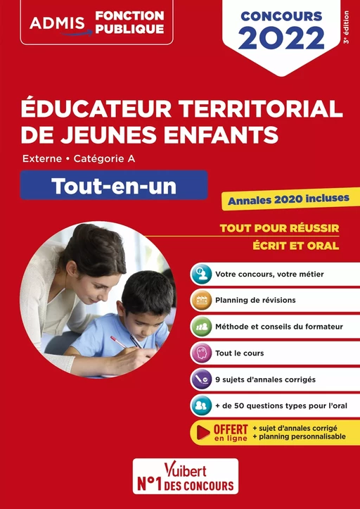 Concours Éducateur territorial de jeunes enfants - Catégorie A - Concours 2022 - Fabienne Geninasca - Vuibert