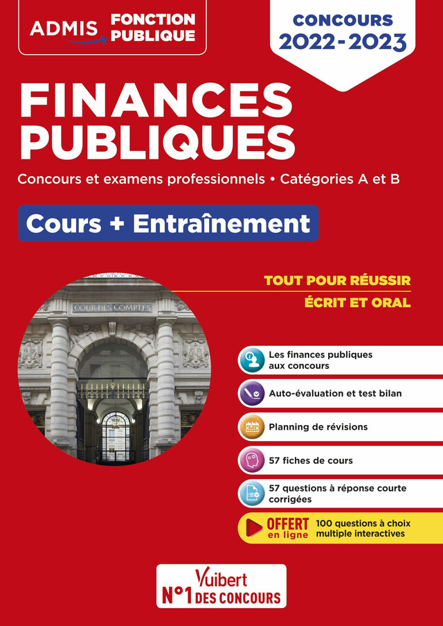 Concours Finances publiques - Catégories A et B - Concours 2022-2023 - Julie Guillermou, Frédéric Ingelaere, Jean-René Pioche - Vuibert