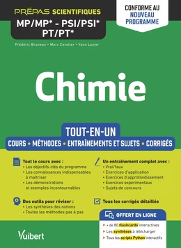 Chimie MP/MP* PSI/PSI*  PT/PT* - Conforme au nouveau programme : Prépas scientifiques