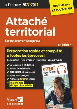 Concours Attaché territorial - Catégorie A - Concours 2022-2023