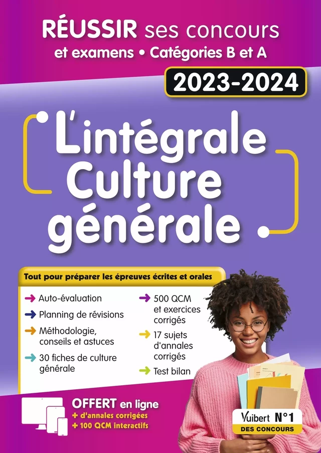 L'intégrale de culture générale - Catégories A et B - Concours Fonction publique et examens 2023-2024 - Mélanie Hoffert, Lionel Lavergne, Pascal Leprêtre - Vuibert