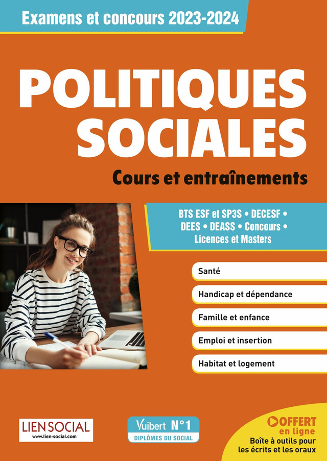 Politiques sociales - Révisions et entraînement - Examens et Concours 2023-2024 - Christelle Jamot-Robert, Rémi Pérès - Vuibert