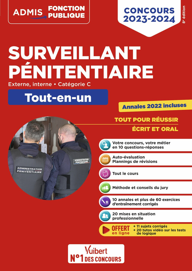 Concours Surveillant pénitentiaire - Catégorie C - Concours 2023-2024 - Christophe Blondel-Deblangy, Emmanuel Kerdraon, Pierre-Brice Lebrun - Vuibert