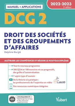 DCG 2 - Droit des sociétés et des groupements d'affaires - 2022-2023