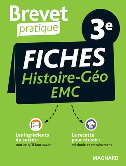 Brevet Pratique Fiches Histoire-Géographie-EMC 3e Brevet 2025