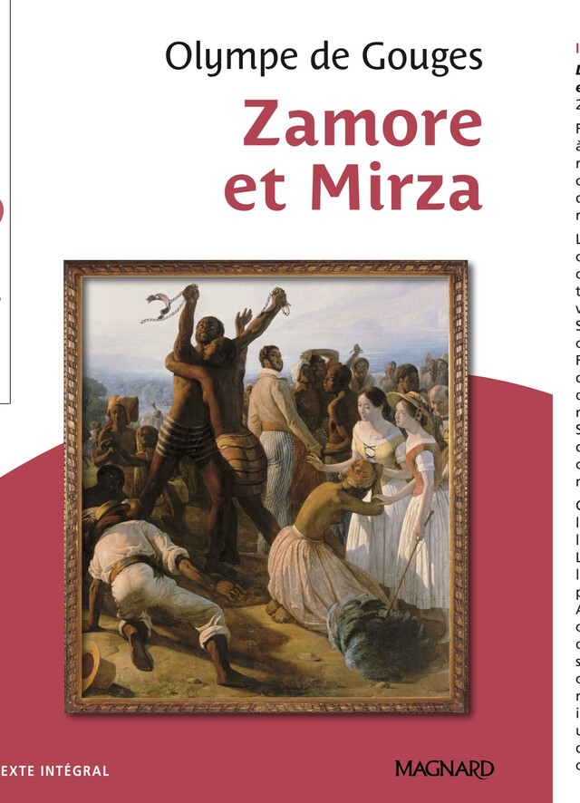 Zamore et Mirza - Classiques et Patrimoine - Olympe de Gouges, Romane Yao - Magnard