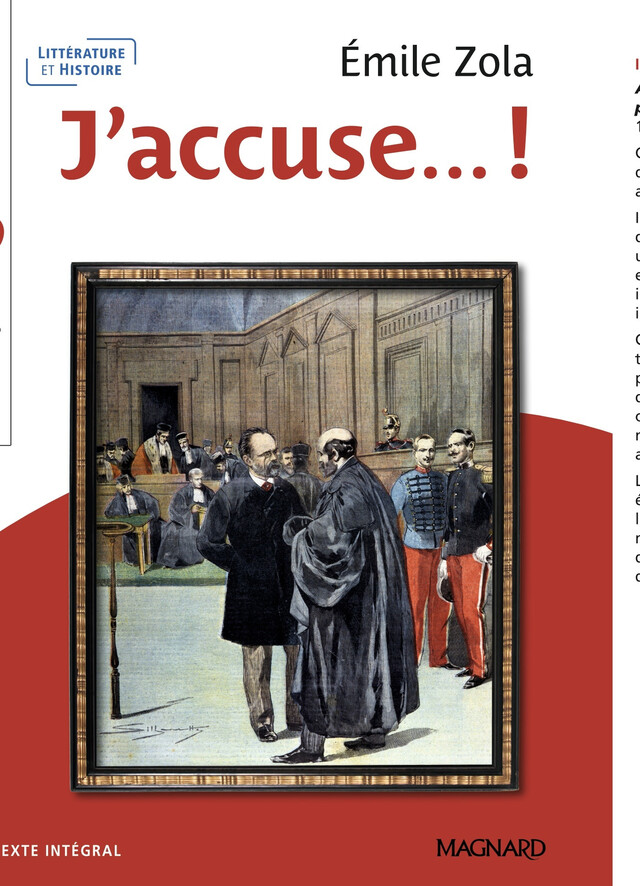 J'accuse... ! - Classiques et Patrimoine - Émile Zola, Mathieu Pierre, Romain Gustiaux - Magnard