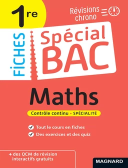 Spécial Bac Fiches Maths 1re Bac 2025