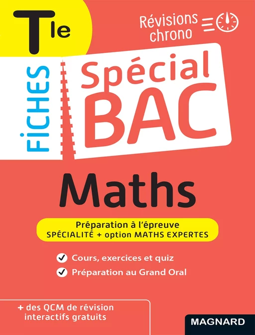 Spécial Bac Fiches Maths + Maths Expertes Tle Bac 2025 - Vito Punta - Magnard