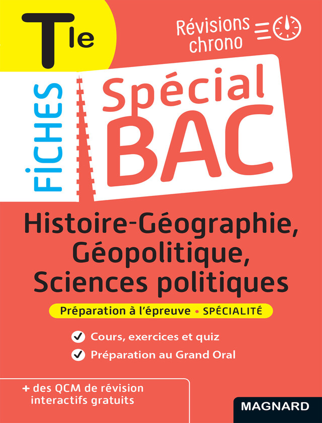 Spécial Bac Fiches Histoire-Géo, Géopolitique, Sciences Po Tle Bac 2024 - Nicolas Verlaque - Magnard