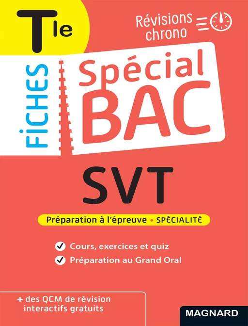 Spécial Bac Fiches SVT Tle Bac 2025 - Coraline Madec - Magnard